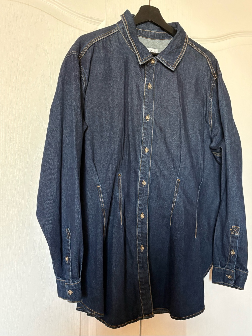 Ava & Viv Dark Blue Denim Shirt Jacket